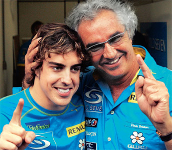Fernando Alonso y Flavio Briatore Fernando Alonso y Flavio Briatore