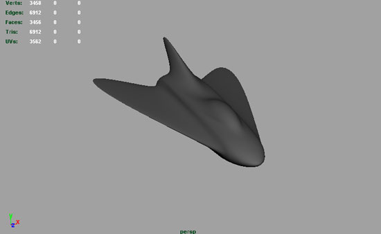 Hacer un nave espacial en maya 3D. 