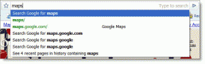 Barra de direcciones Google Chrome barra de direcciones