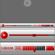 Free psd video player design