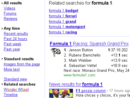 Google related search