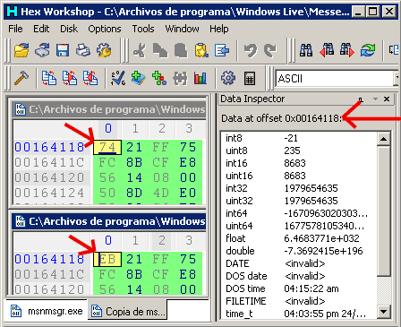 Editar msnmsgr hexadecimal Editar msnmsgr hexadecimal