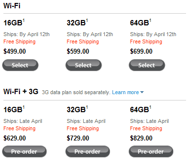 Comprar Apple iPad