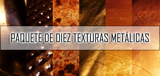 Descargar paquete de 10 texturas metálicas