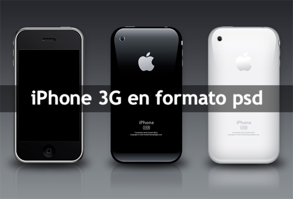 iPhone 3G en formato psd