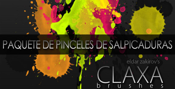 Paquete de pinceles de salpicaduras