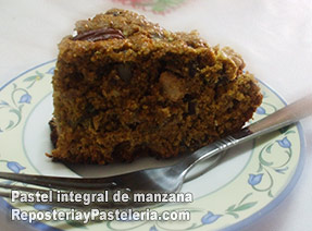 Pastel integral de manzana