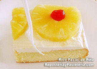 Receta de pastel de piña