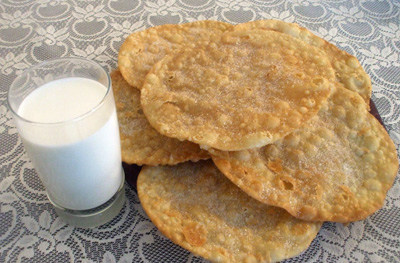 Buñuelos de naranja y canela