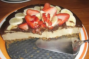 Postre de Chocolate y Helado de Vainilla Postre de Chocolate y Helado de Vainilla