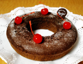Rosca de Chocolate Rellena de Cajeta