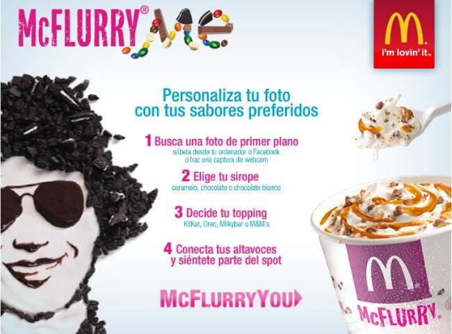 McDonalds McFlurry en Facebook