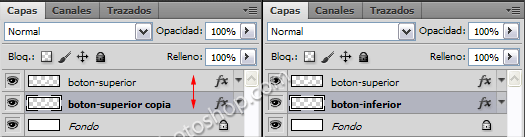 Capa Botón Superior e Inferior
