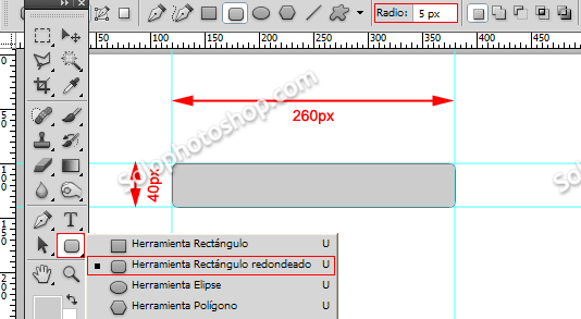 Reproductor botón redondeado
