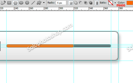 Reproductor barras tiempo naranja