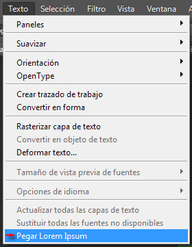 Texto pegar Lorem Ipsum
