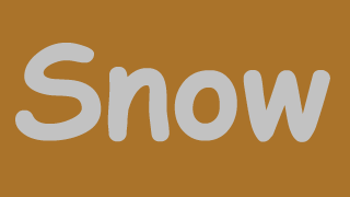 Nieve sobre Texto