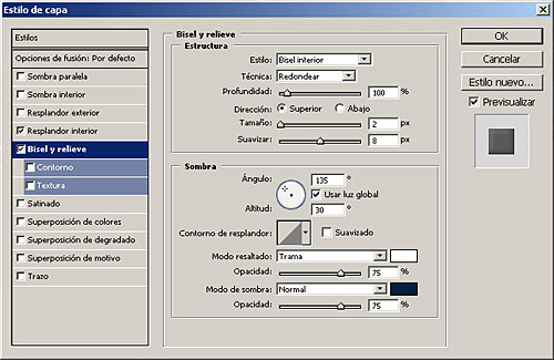 Tutorial Nieve Sobre Texto