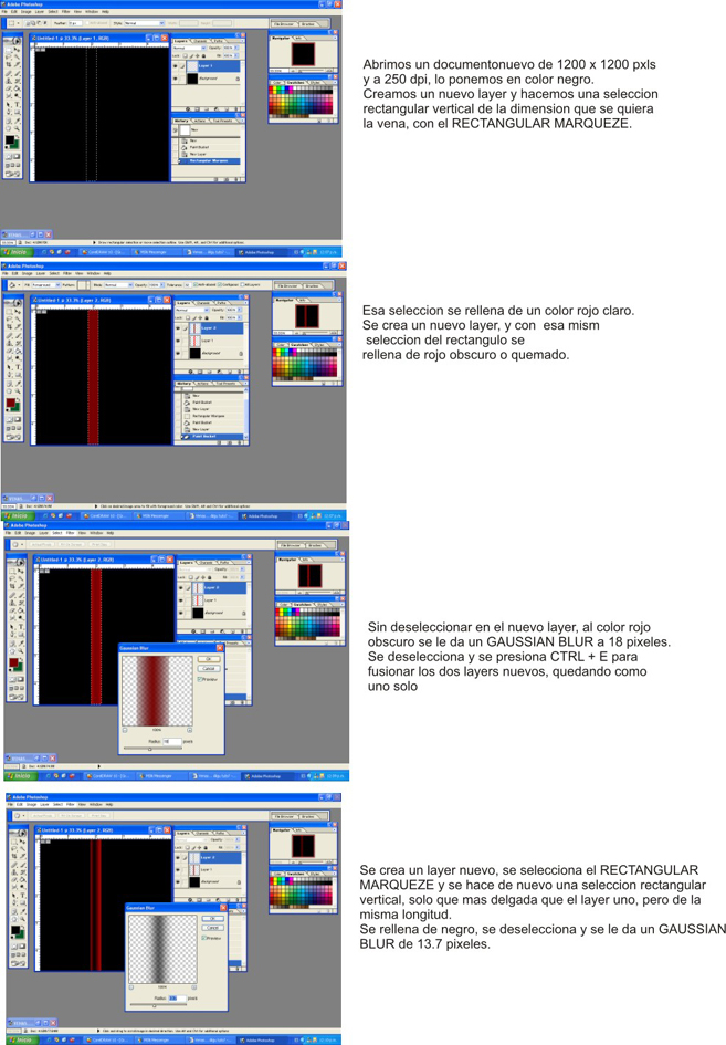 tutorial de venas y arterias con photoshop