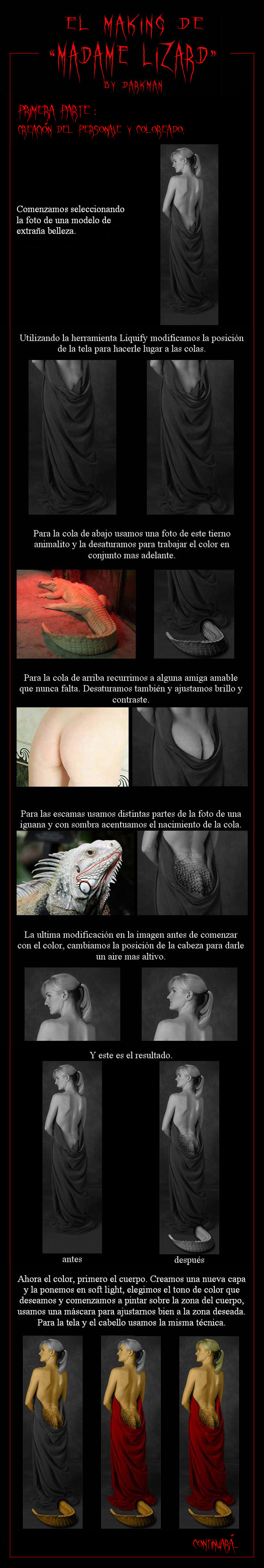 el Making de Madame Lizard por Darkman