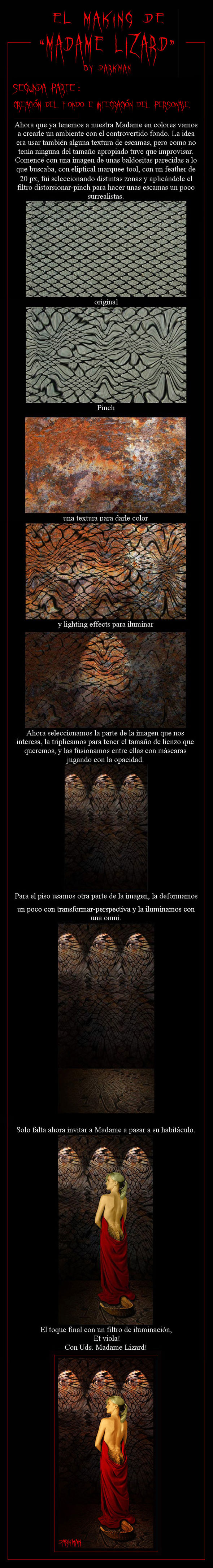 el Making de Madame Lizard por Darkman