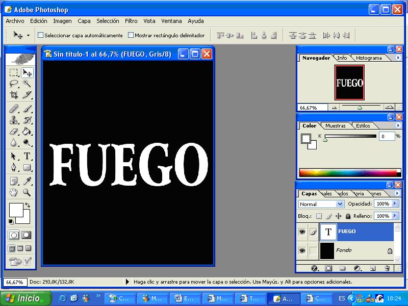 Tutorial: Efecto de Fuego en Texto 01