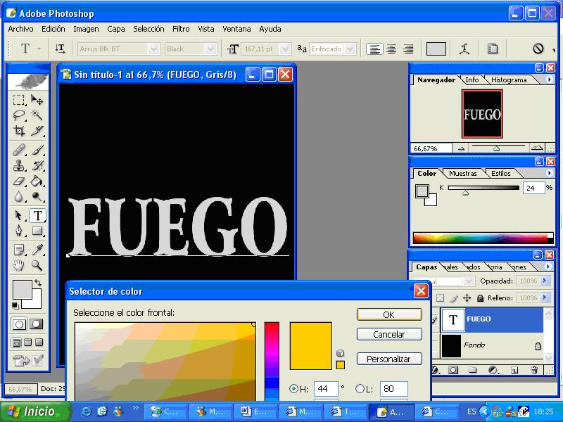 Tutorial: Efecto de Fuego en Texto 02