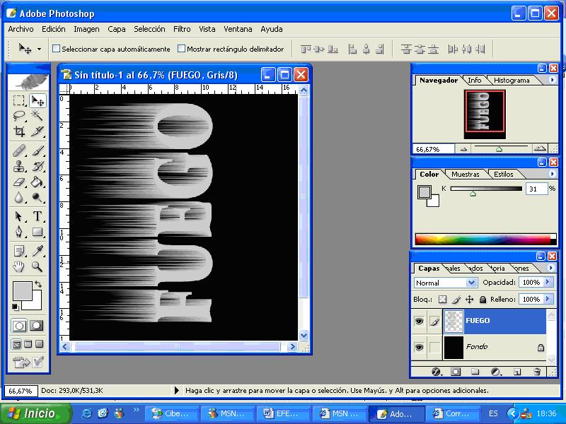 Tutorial: Efecto de Fuego en Texto 04