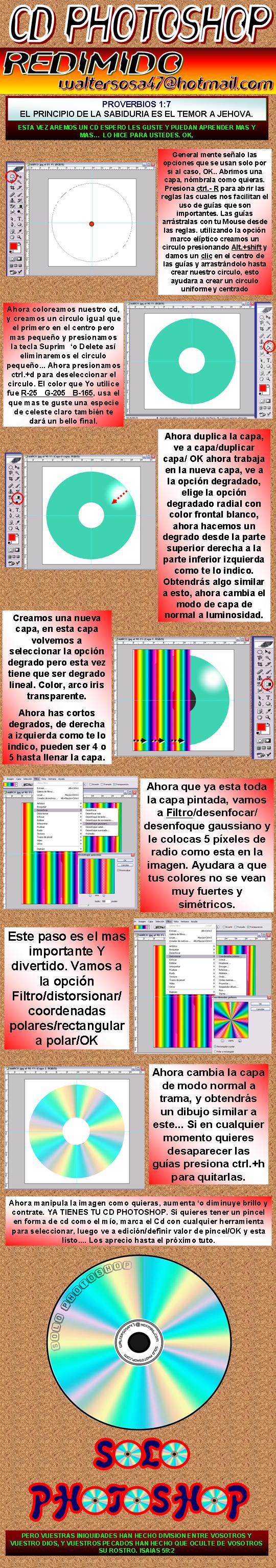 Tutorial: Dibujar CD con photoshop