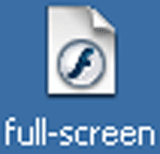 Programar Película Flash en Pantalla Completa