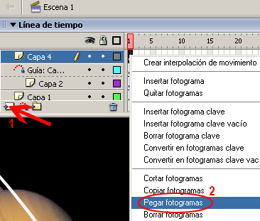 Crear una Orbita Animada con Flash 15