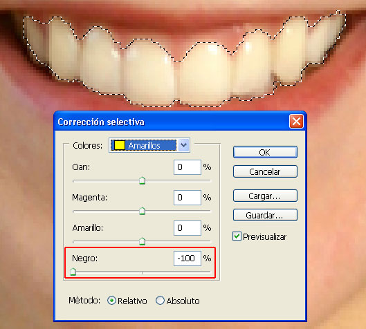 Blanquear Dientes con Photoshop 04