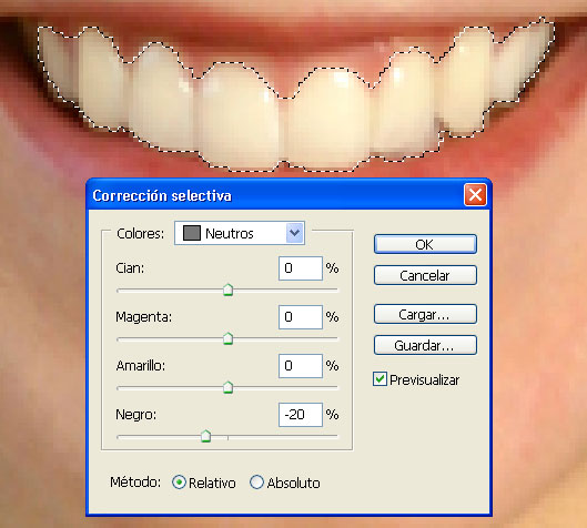 Blanquear Dientes con Photoshop 05
