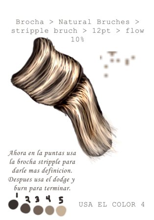 Dibujar cabello con pintura digital 08