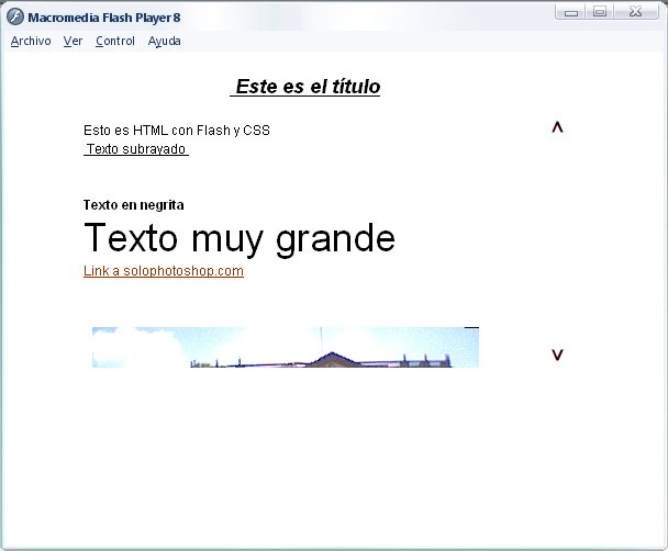 Flash 8 con Hojas de Estilo (CSS) 07