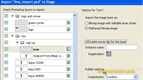 Importaci&oacute;n de Adobe Photoshop y de Illustrator 