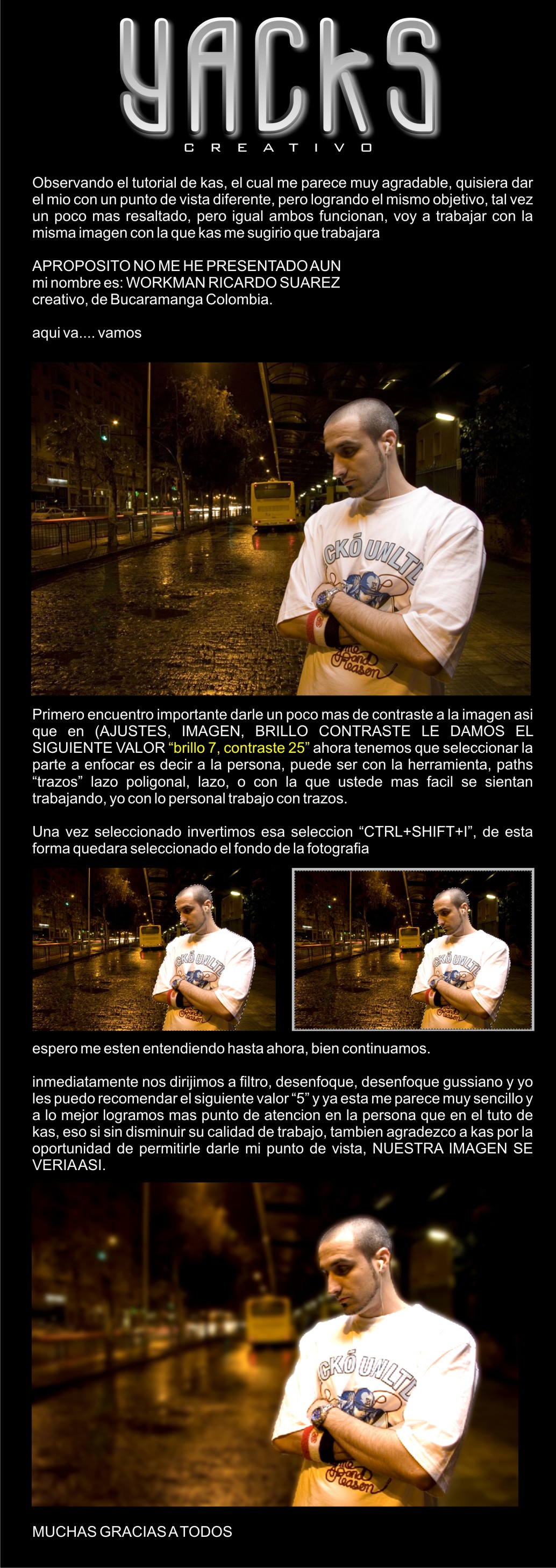 Tutorial Photoshop de edición fotográfica: enfocar la atención en un punto (otra manera)