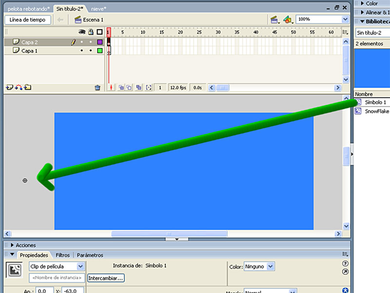 Efecto de Nieve en Flash 06
