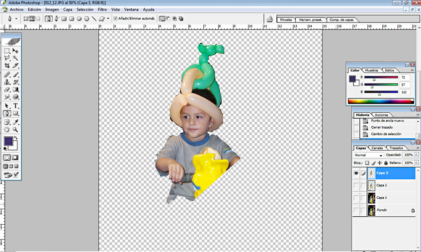 Tutorial Fotomontaje con Fondo de Caricatura 06