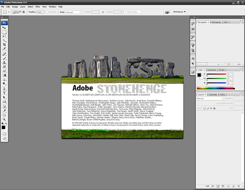 Adobe Photoshop CS4Stonehenge