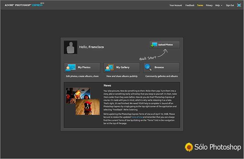 Bienvenida después del Registro