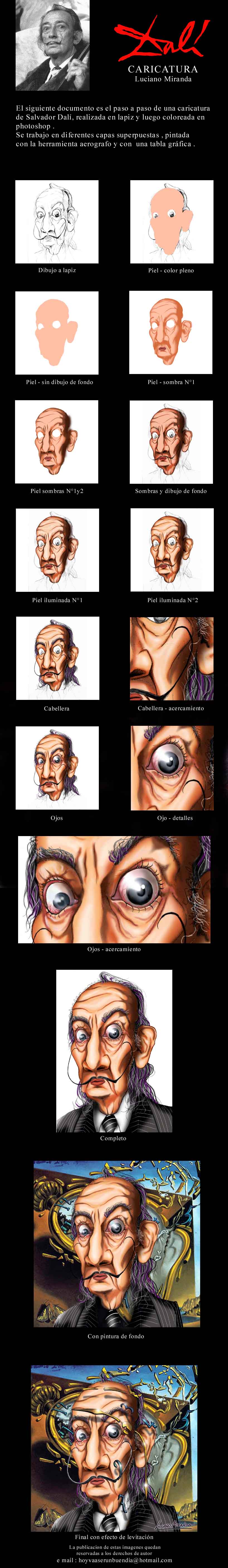 Caricatura DalÃ. Liciano Miranda