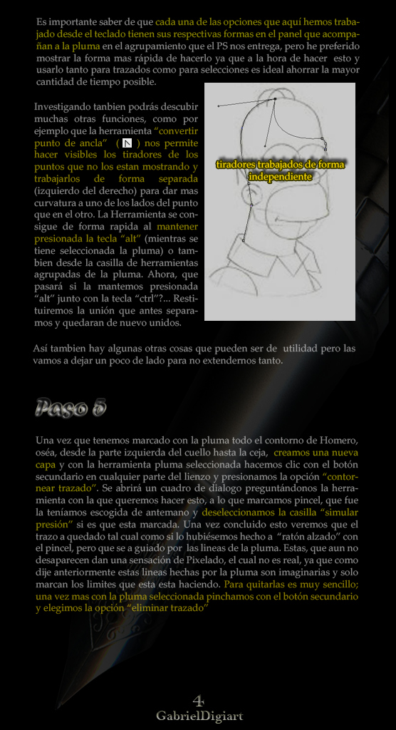 tutorial photoshop Selecciones y Trazados con la Herramienta Pluma 04