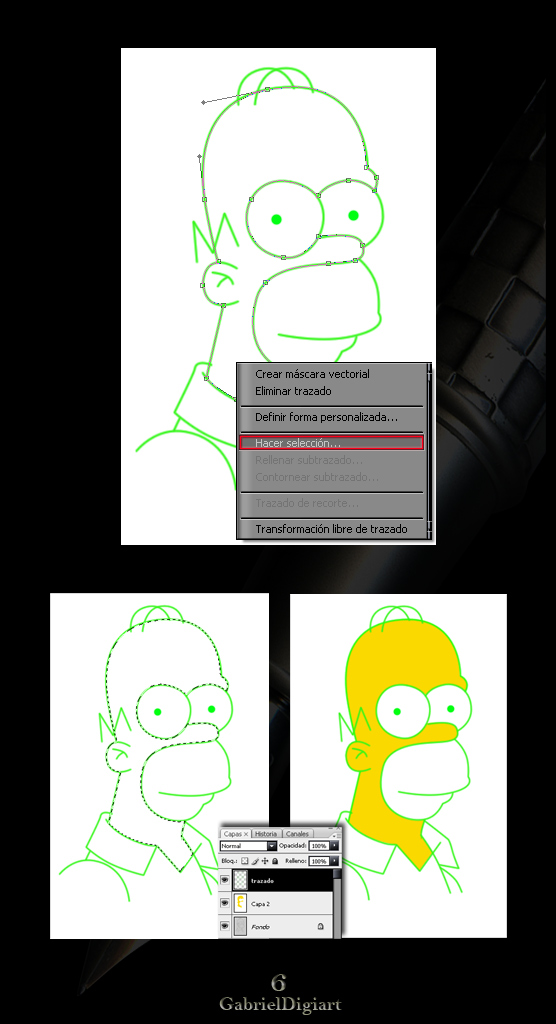 tutorial photoshop Selecciones y Trazados con la Herramienta Pluma 06