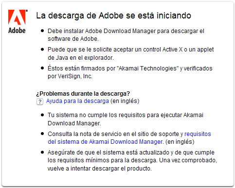 Instalar Adobe Download manager