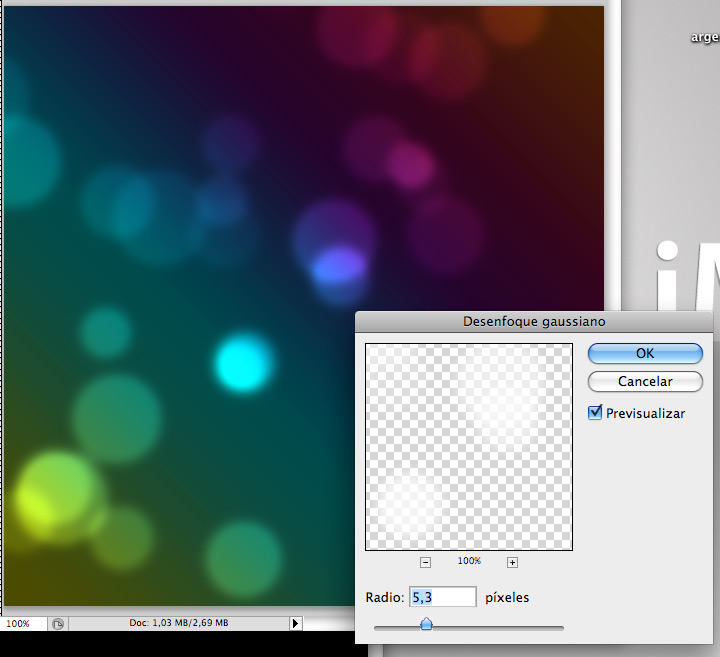 Efecto Buken circulos luminosos 13