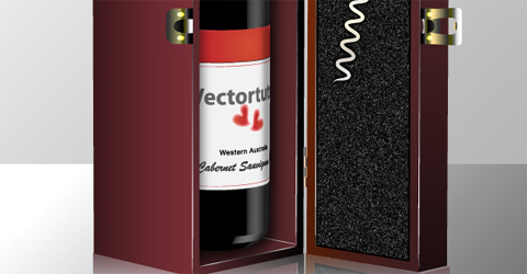 View Elegant Bottle of Wine in a Gift Box in Illustrator | Tutorial Valley Elegant Bottle of Wine in a Gift Box in Illustrator | Tutorial Valley