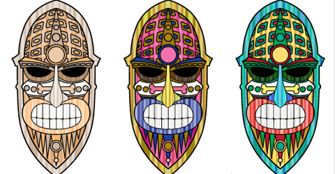 View Create a Colorful Textured Tiki Mask in Illustrator | Tutorial Valley Create a Colorful Textured Tiki Mask in Illustrator | Tutorial Valley