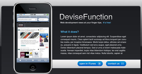 View Simple iPhone Application Website Layout in Photoshop | Tutorial Valley Simple iPhone Application Website Layout in Photoshop | Tutorial Valley