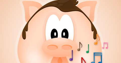 View Face Funny Singing Pig | Tutorial Valley Face Funny Singing Pig | Tutorial Valley